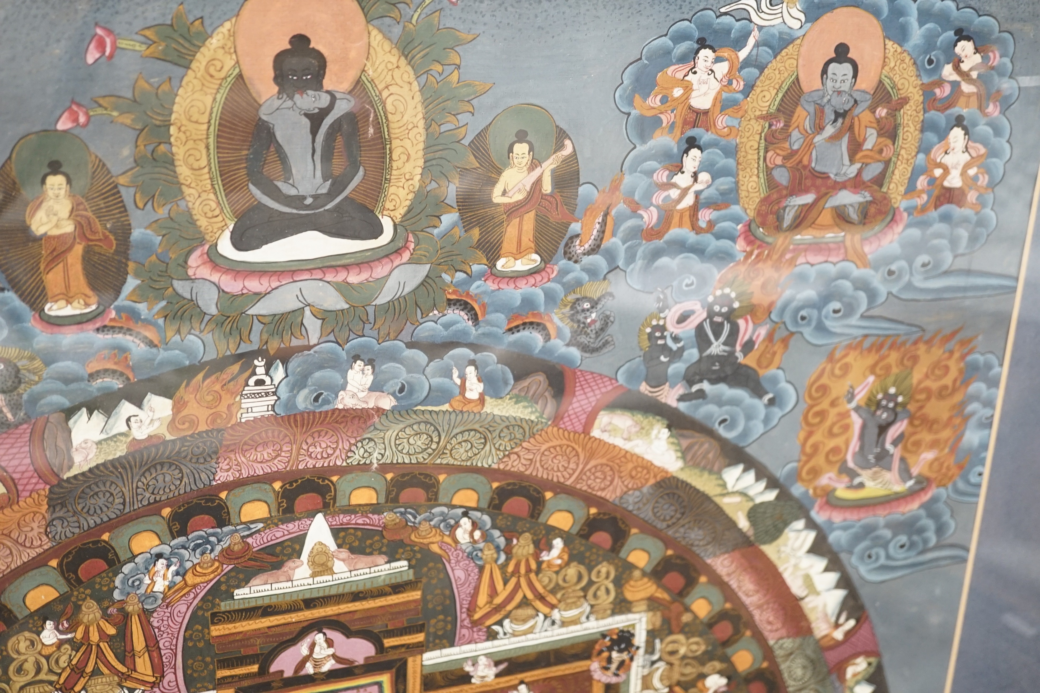 A Nepalese Mandala Thangka, 73 x 54cm